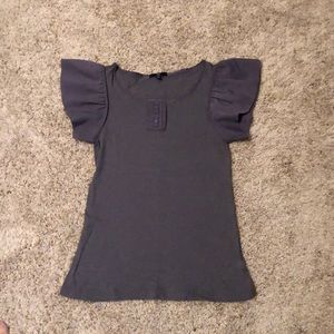 Gap Ruffled Arm Tee SZ XS